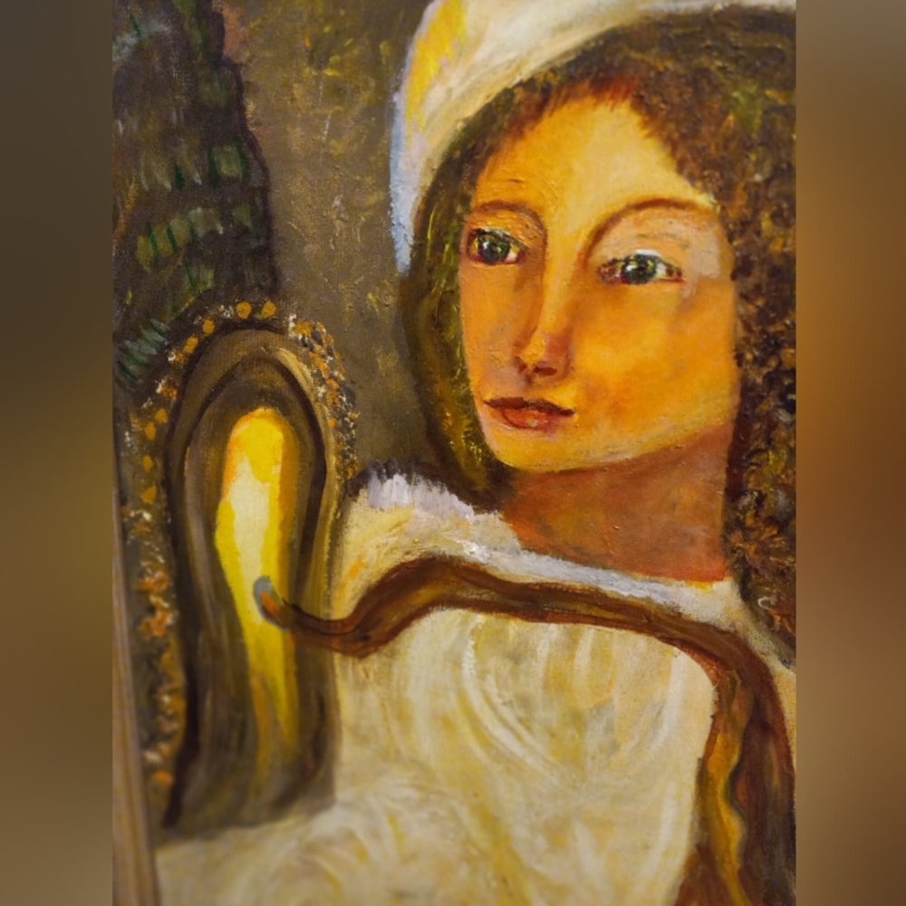 Original Oil Painting 21" X 24 " - Picture 3 of 5